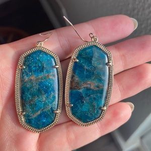 Kendra Scott Aqua Apatite Earrings